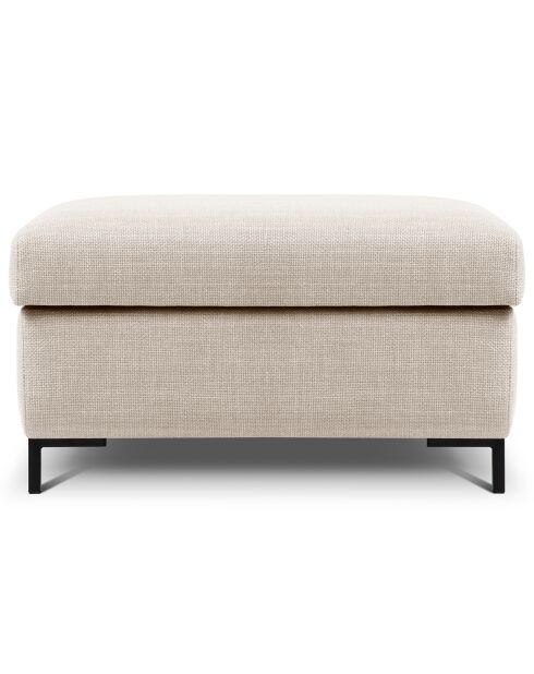 Pouf avec Coffre Yanis beige - 87x72x46 cm