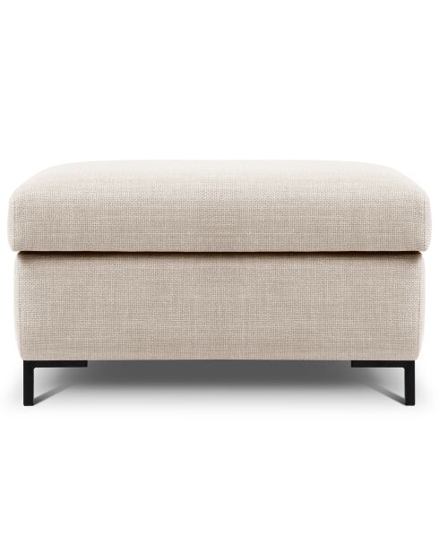 Pouf avec Coffre Yanis beige - 87x72x46 cm