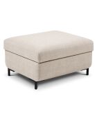 Pouf avec Coffre Yanis beige - 87x72x46 cm