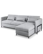 Canapé d'angle Droit Convertible avec Coffre Yanis 4 Places gris clair - 260x170x80 cm