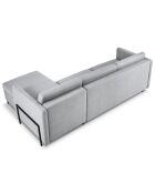 Canapé d'angle Droit Convertible avec Coffre Yanis 4 Places gris clair - 260x170x80 cm