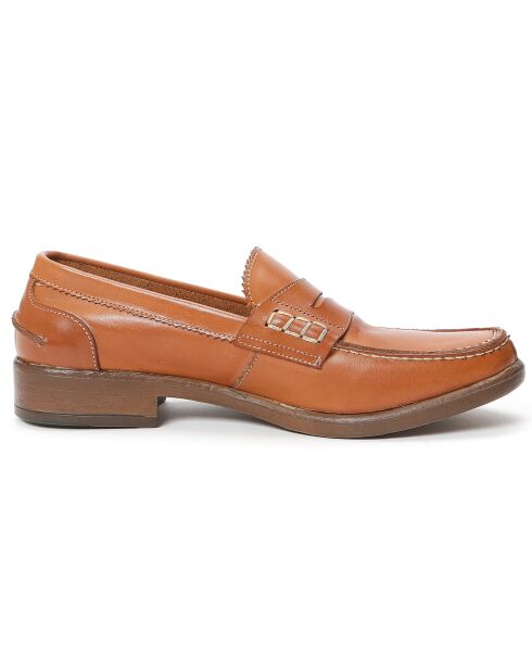 Mocassins en Cuir Lio camel