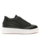 Sneakers en Cuir Fredy noir/blanc