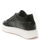 Sneakers en Cuir Fredy noir/blanc