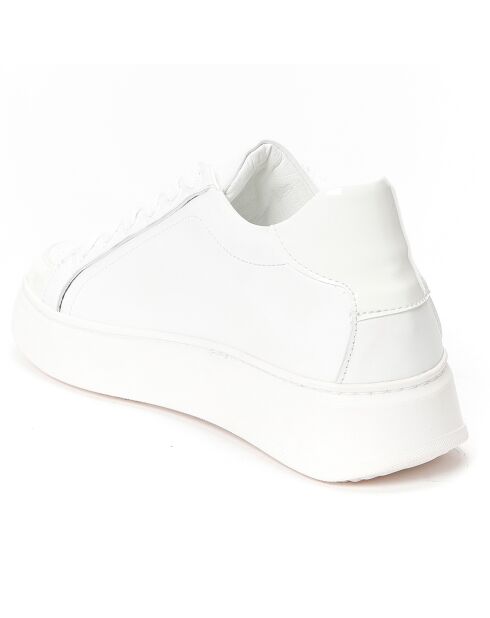 Sneakers en Cuir Fredy blanches