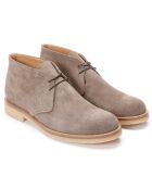 Derbies en Velours de Cuir Teso taupe