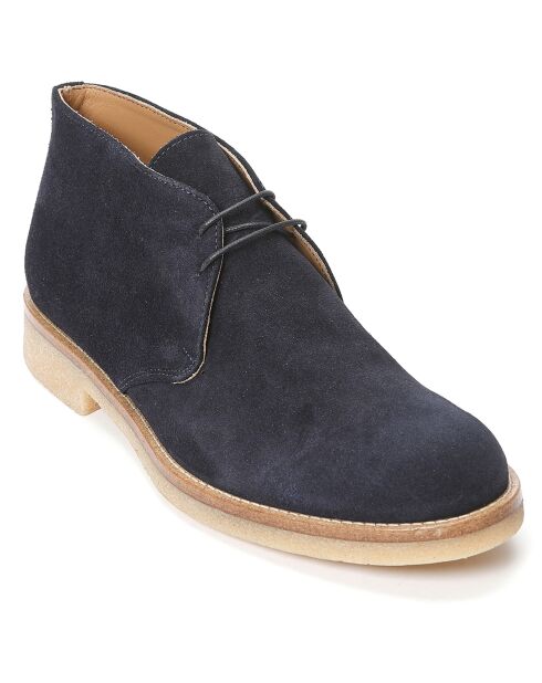 Derbies en Velours de Cuir Teso anthracite