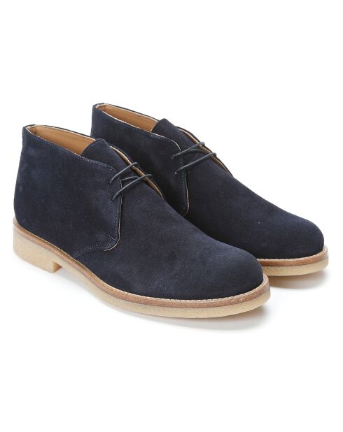 Derbies en Velours de Cuir Teso anthracite