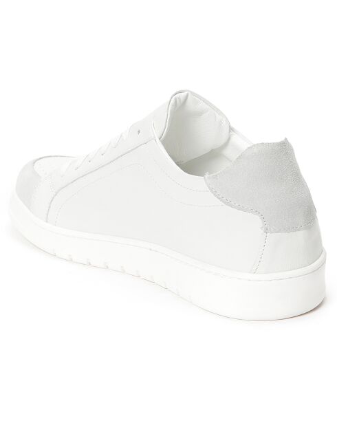 Sneakers en Cuir Pali blanc/gris