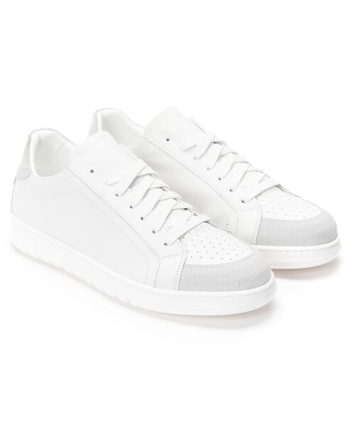 Sneakers en Cuir Pali blanc/gris