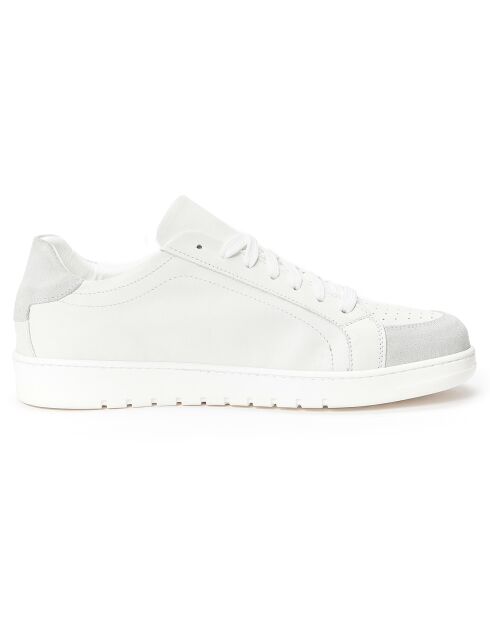 Sneakers en Cuir Pali blanc/gris