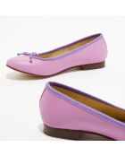 Ballerines en Cuir Jeanne lilas