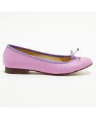 Ballerines en Cuir Jeanne lilas