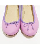 Ballerines en Cuir Jeanne lilas