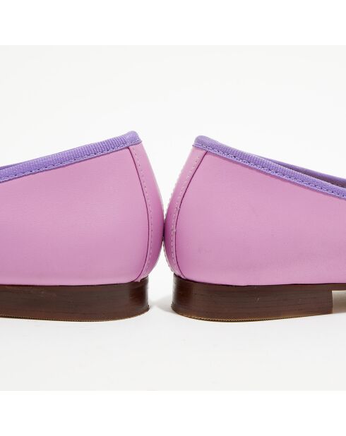 Ballerines en Cuir Jeanne lilas