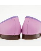 Ballerines en Cuir Jeanne lilas