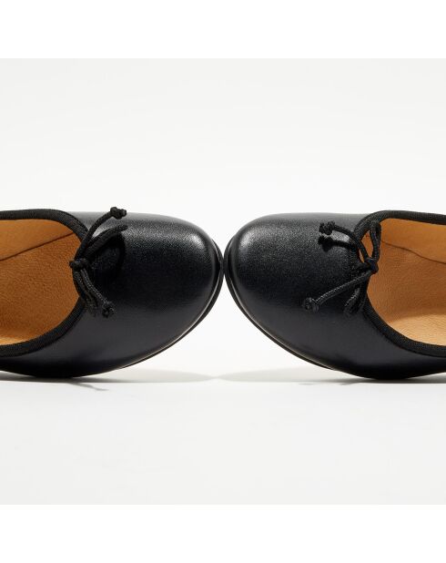 Ballerines en Cuir Jeanne noires