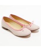 Ballerines en Cuir Jeanne roses