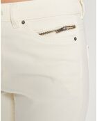 Jean Slim en Toile de coton blanc