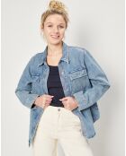 Surchemise en Jean ample bleu denim