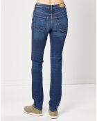 Jean Slim en Toile de coton bleu brut