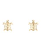 Boucles d'oreilles enfant Jolie Tortue or jaune
