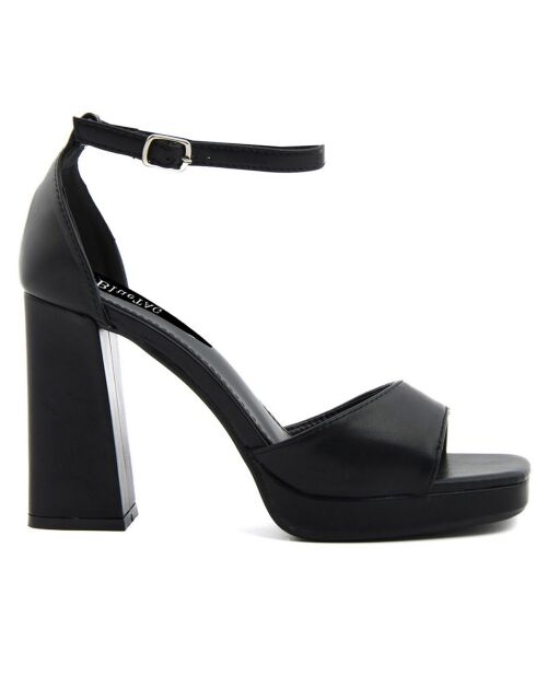 Sandalias negras Fova - tacón de 10 cm