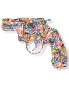 Sculpture Pistolet multicolore - 32x47x5 cm