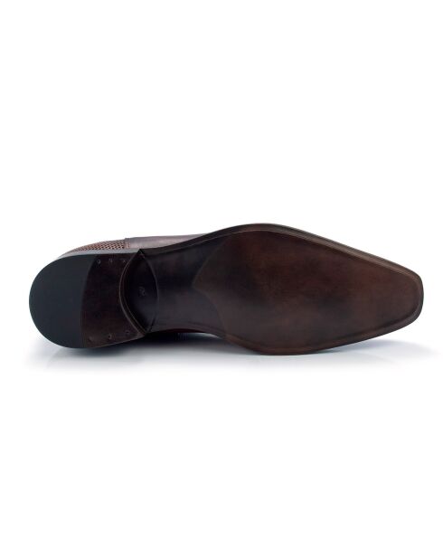 Chelsea Boots en Cuir Casina marron