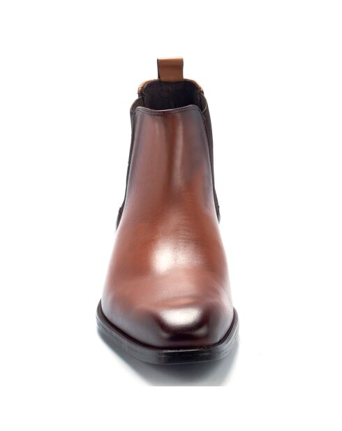 Chelsea Boots en Cuir Casina marron