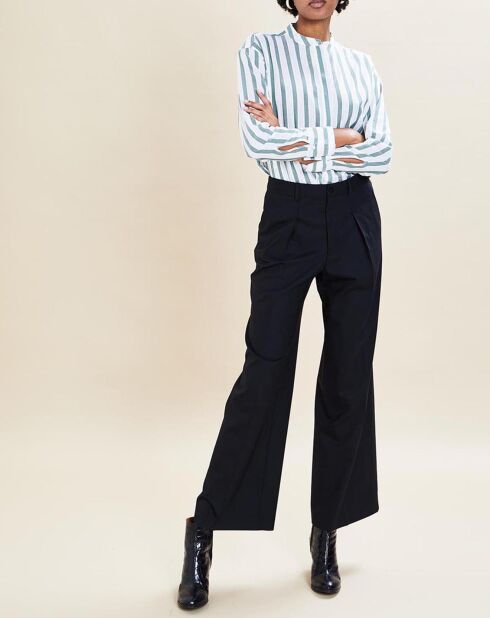 Pantalon en Laine mélangée Orson noir