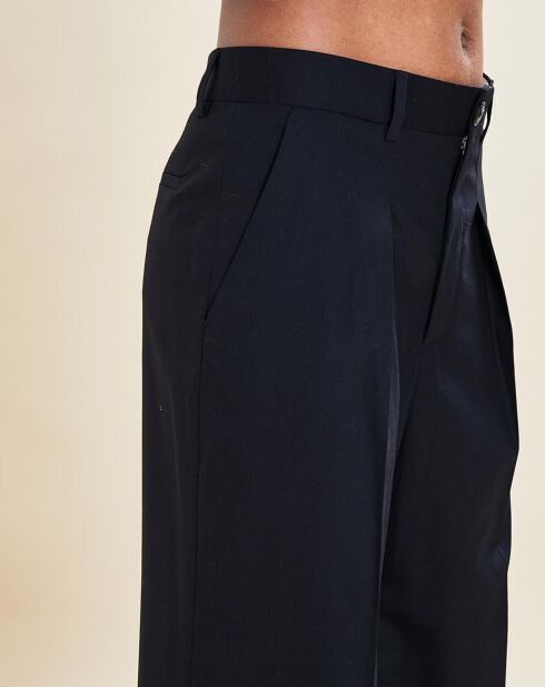 Pantalon en Laine mélangée Orson noir