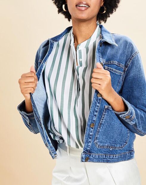 Veste en jean Utah bleue