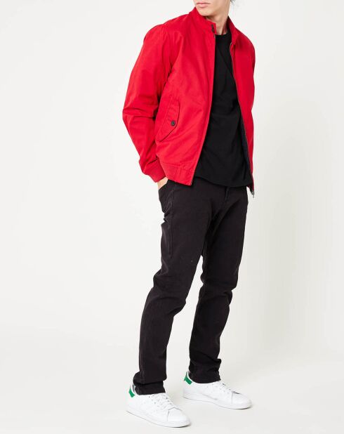 Blouson zippé Harrigton orange