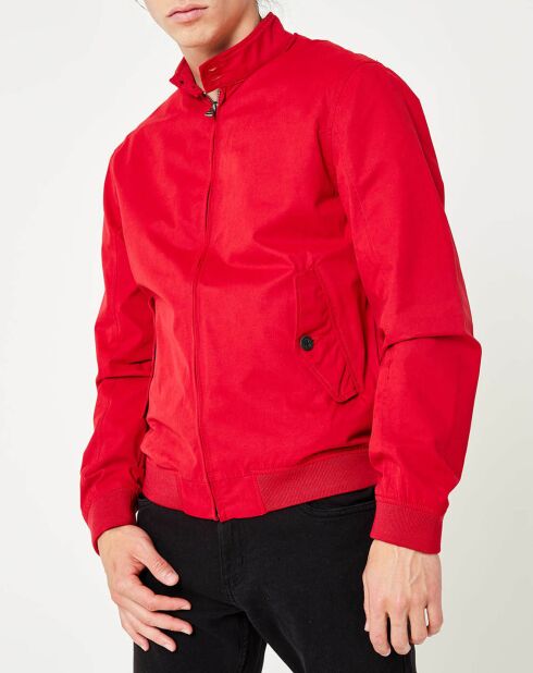 Blouson zippé Harrigton orange