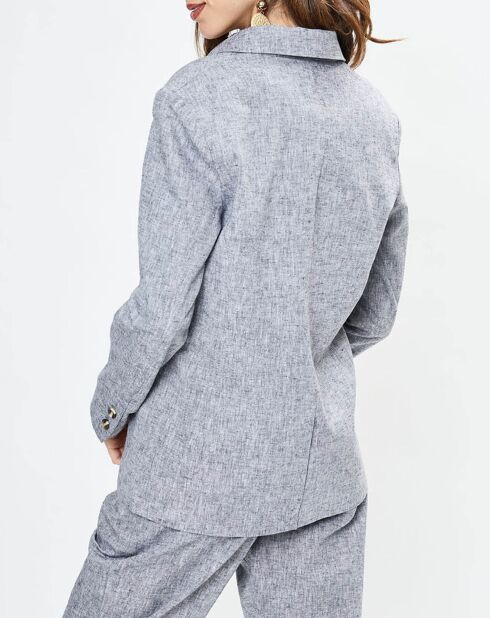 Blazer en Lin mélangé Marianne bleu marine