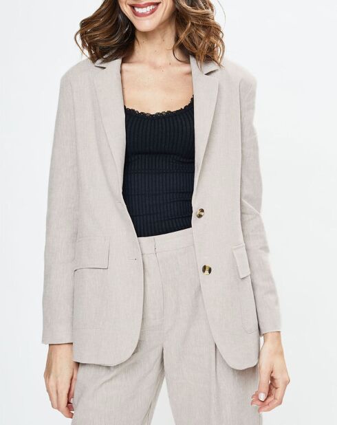 Blazer en Lin mélangé Marianne beige