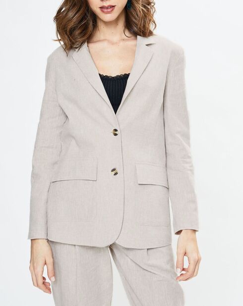 Blazer en Lin mélangé Marianne beige