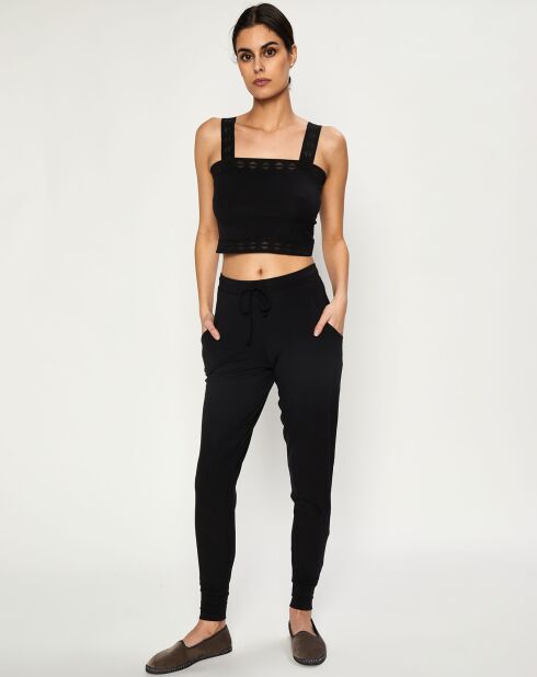 Crop top Jeanne noir