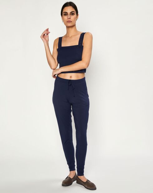 Crop top Jeanne bleu marine