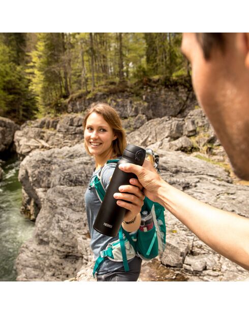 Thermos Ultralight Isothermflasche, 0,75 l, Schwarz