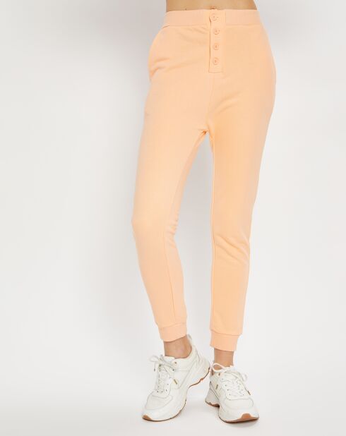 Pantalon de jogging en Coton Livy orange clair