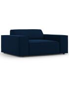 Fauteuil Velours Jodie bleu roi - 124x102x70 cm