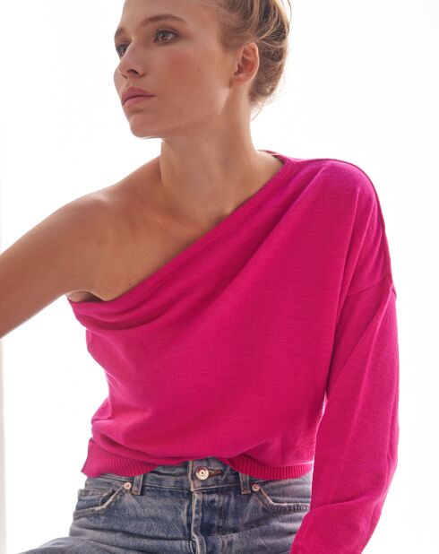Maglia monospalla Civialec rosa