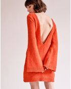 Robe dos nu Dutuit orange