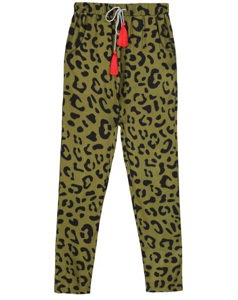 Pantalon Moskova imprimé léopard
