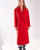 Manteau en Laine mélangée Riverain rouge