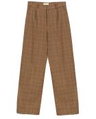 Pantalon à Carreaux Rondeaux marron