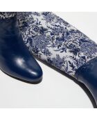 Bottes Santiags bleu nuit - Talon 8 cm