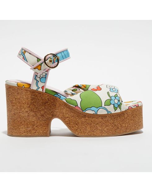 Sandales imprimées chantilly - Talon 9 cm